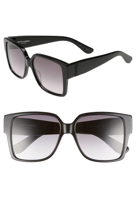 saint laurent 55mm square core sunglasses